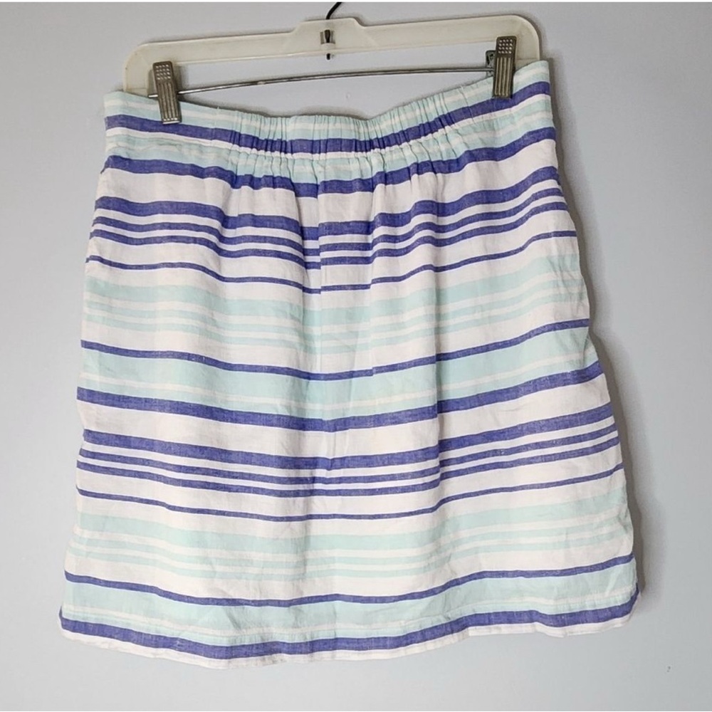 GAP Women's Skirt with Blue and White Stripes, size M - Picture 2 of 5